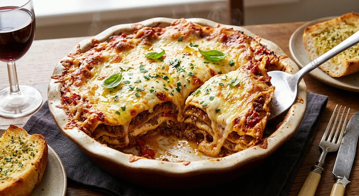 Lasagna con Queso Chihuahua